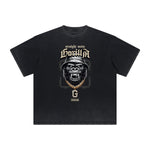 Heavyweight Faded Gangsta Pattern Tee