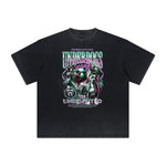 Heavyweight Faded Gangsta Pattern Tee