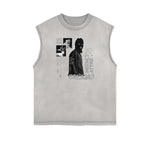 Frayed Edge Gangsta Streetwear Graphic Tank