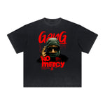 Vintage Frayed Gangsta Pattern Tee