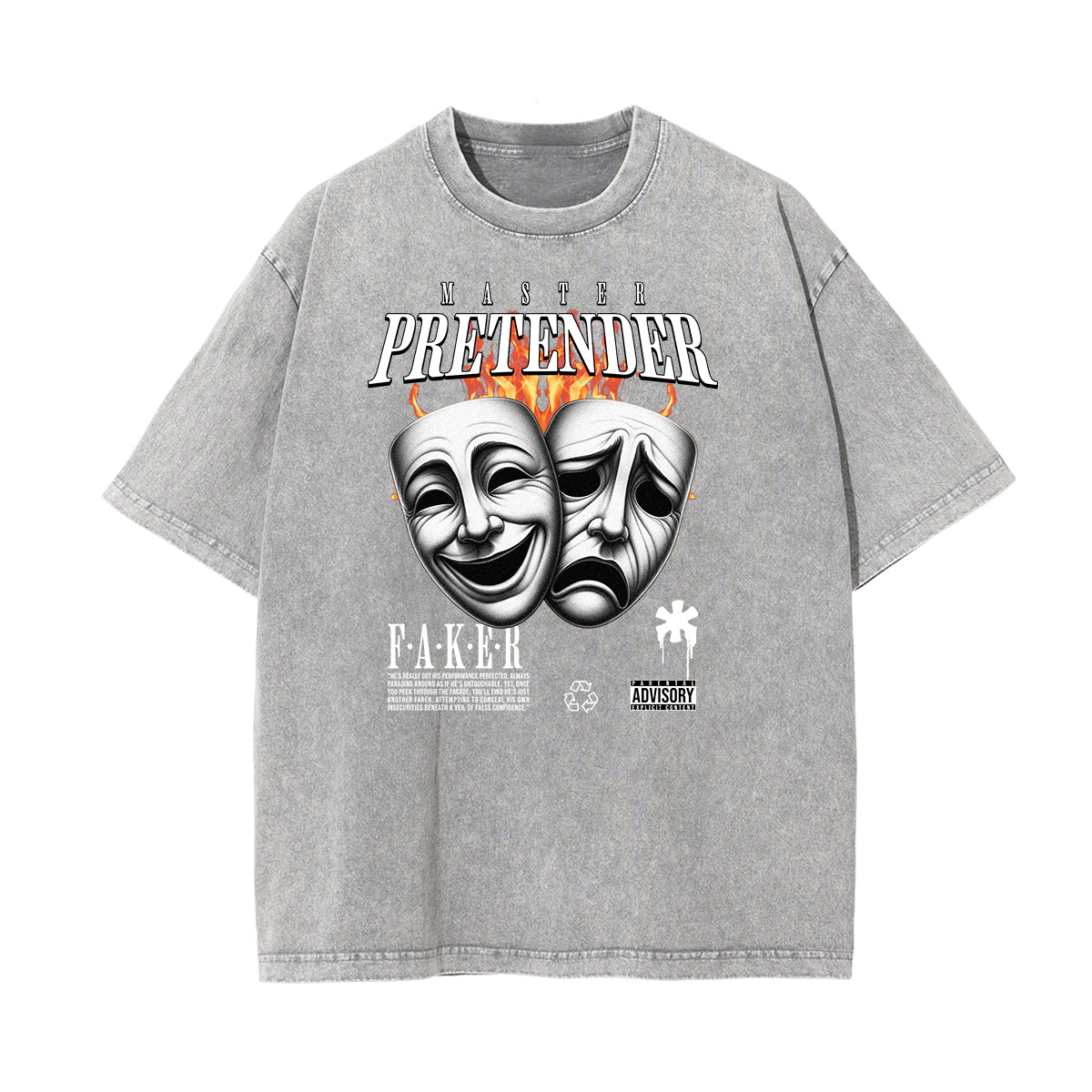 Stone Wash Gangsta Graphic Tee