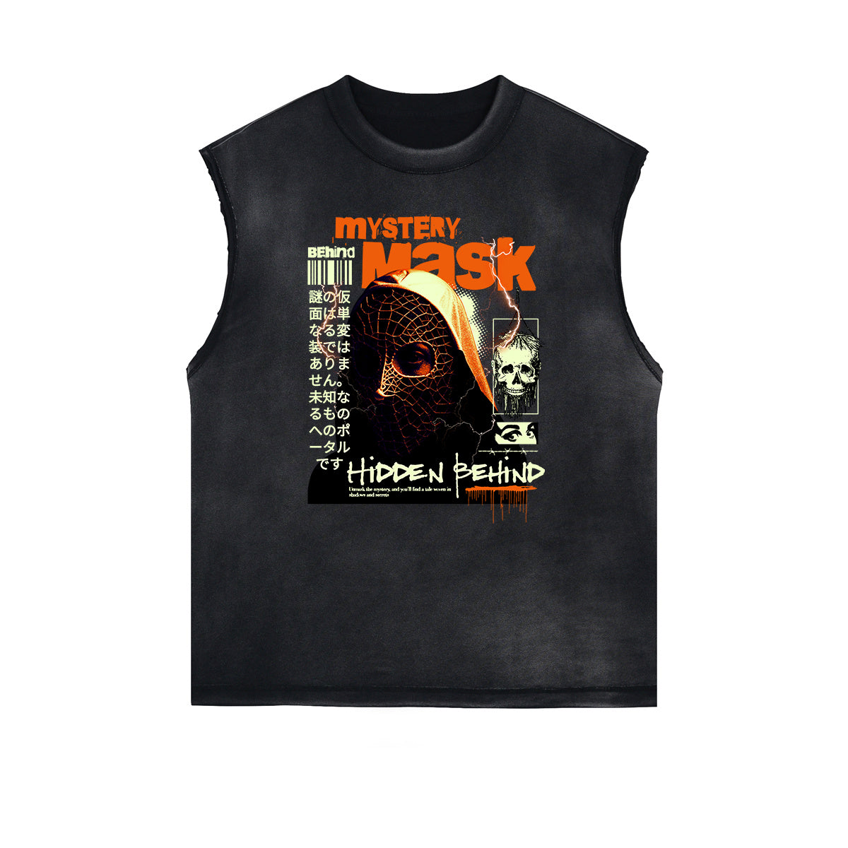 Vintage Sleeveless Gangsta Graphic Tee