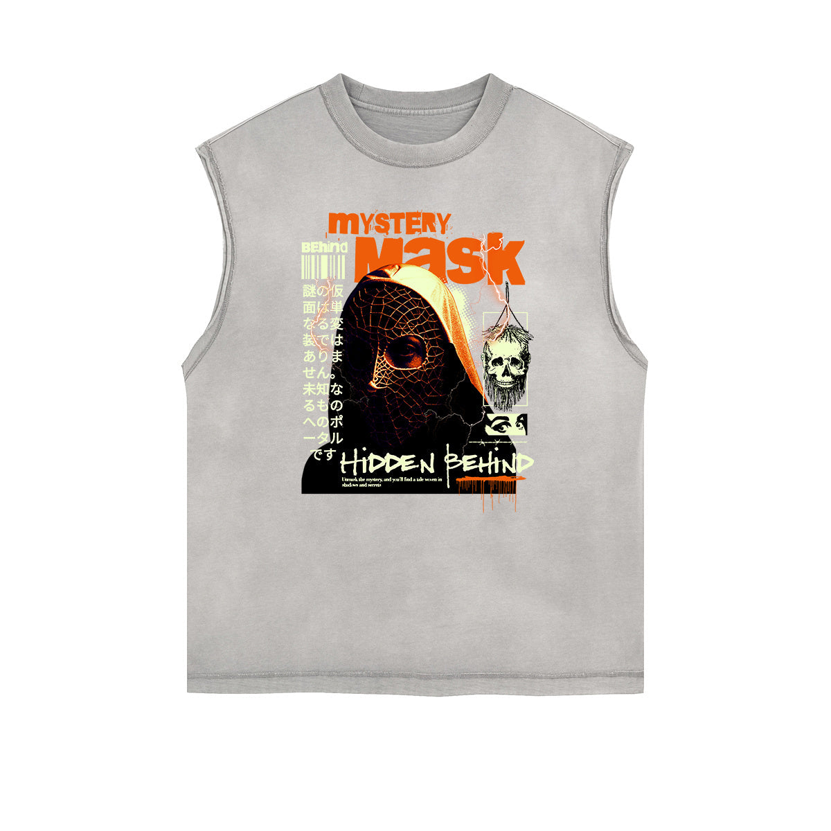 Faded Frayed Gangsta Graphic Tank Top