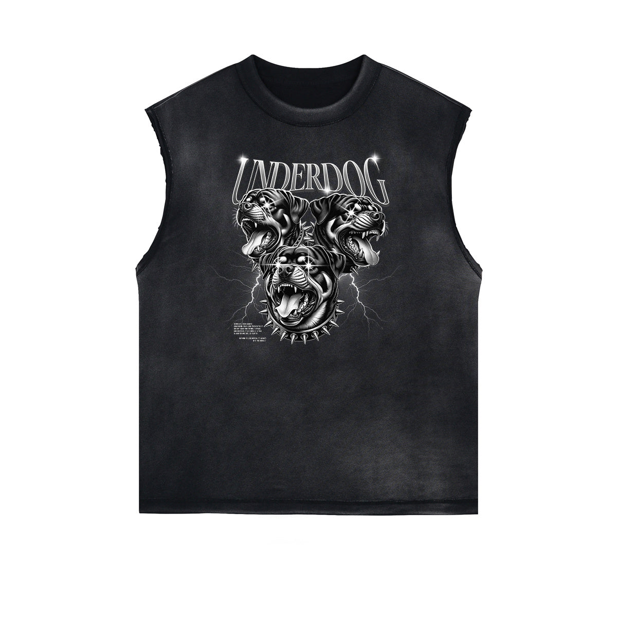 Vintage Sleeveless Gangsta Graphic Tee