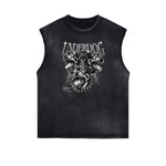 Vintage Sleeveless Gangsta Graphic Tee