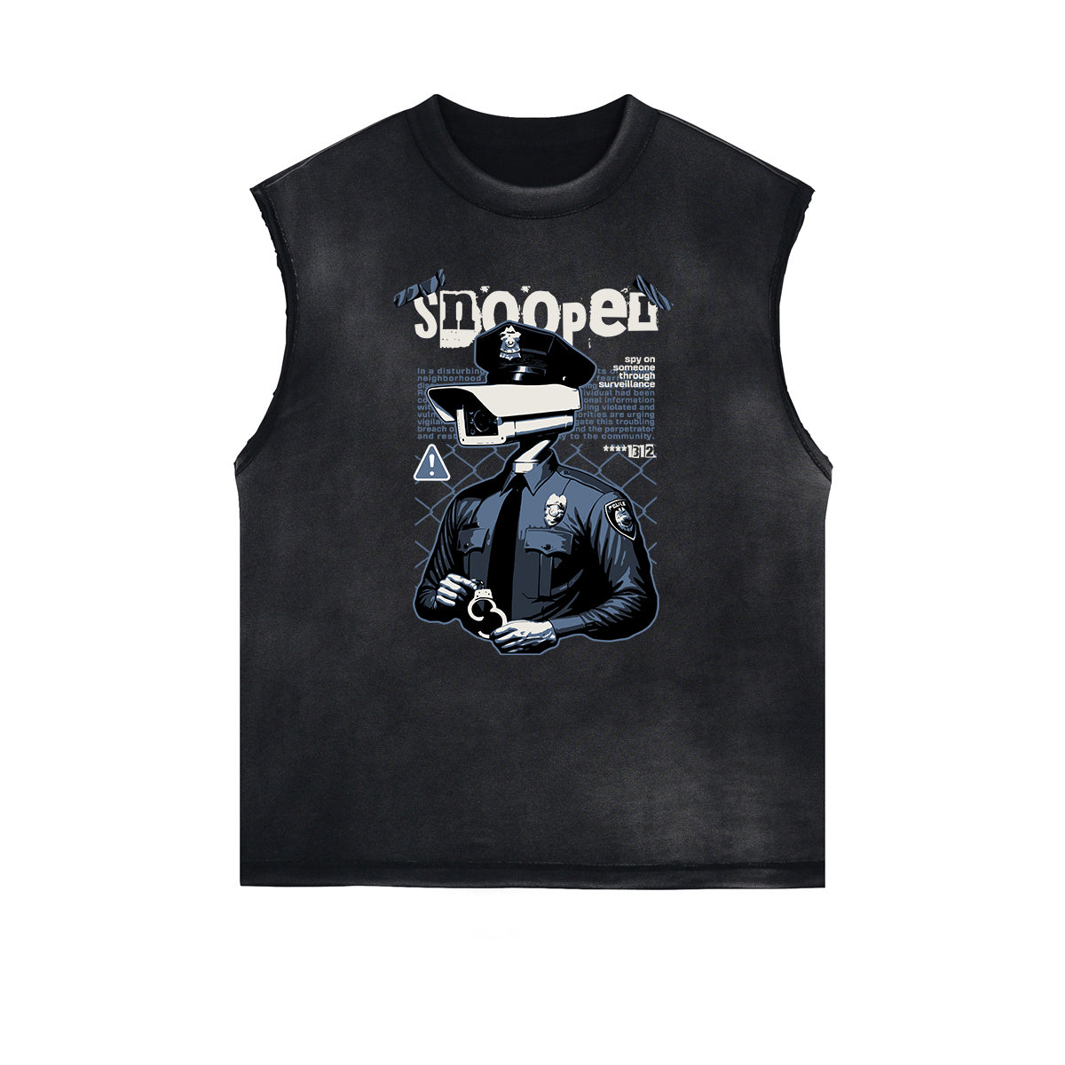 Vintage Sleeveless Gangsta Graphic Tee