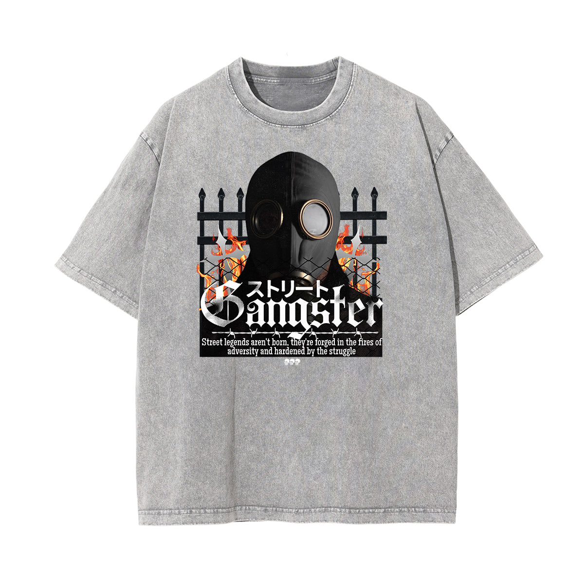 Stone Wash Gangsta Graphic Tee