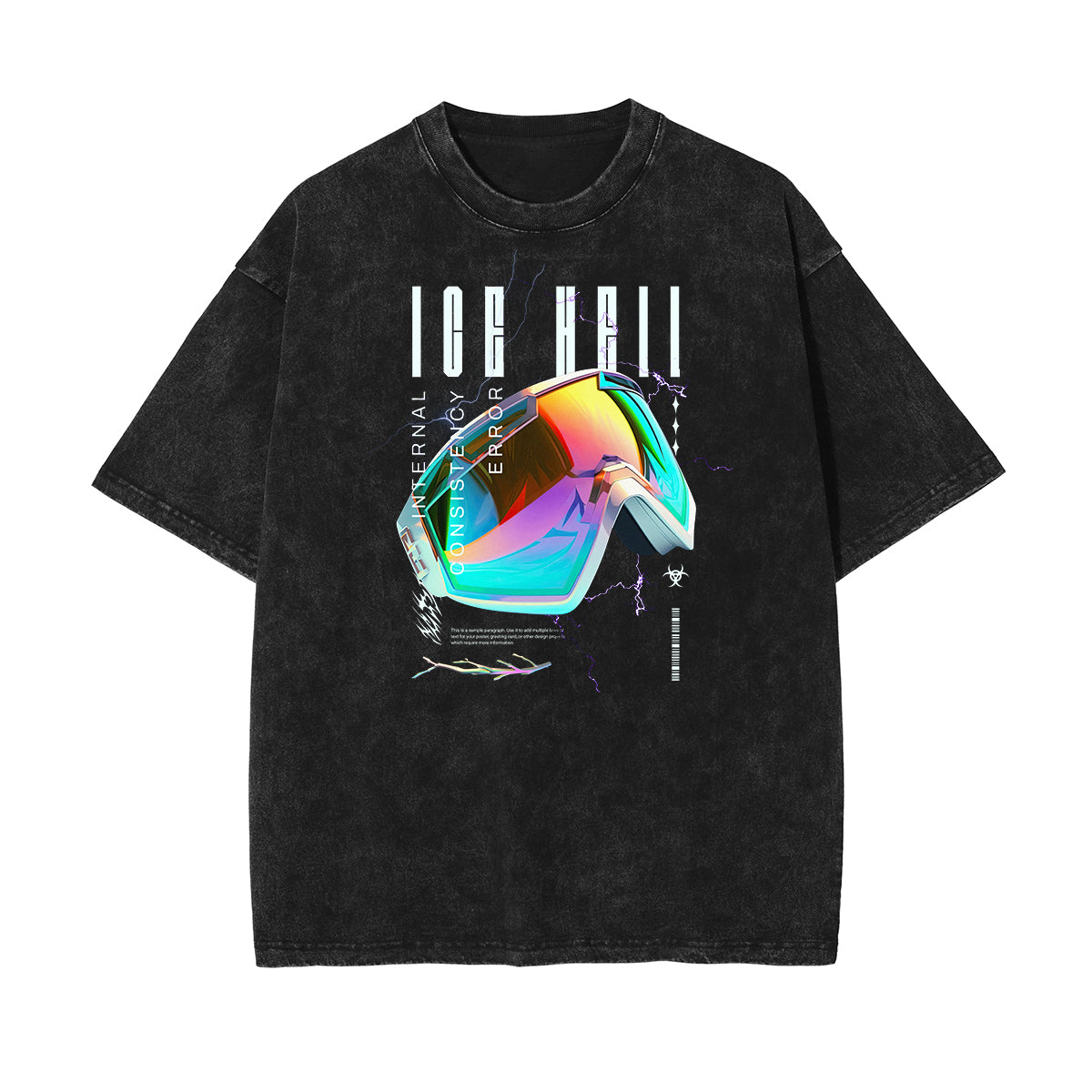 Washed Chrome Y2K Streetwear Graphic Tee