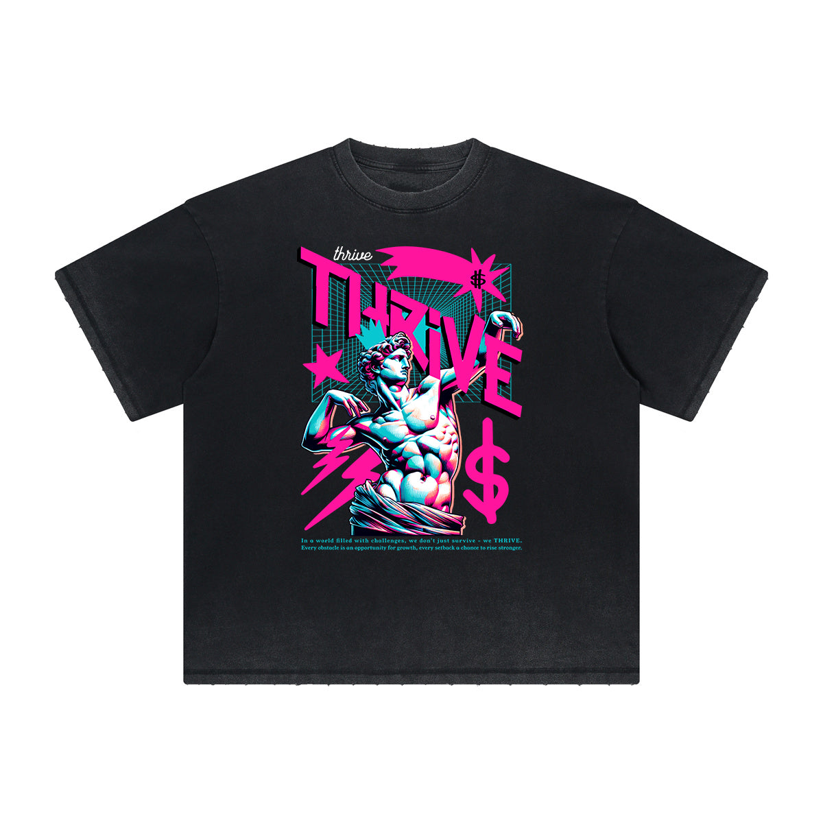 Heavyweight Vanquisher Neon Y2K Graphic Tee