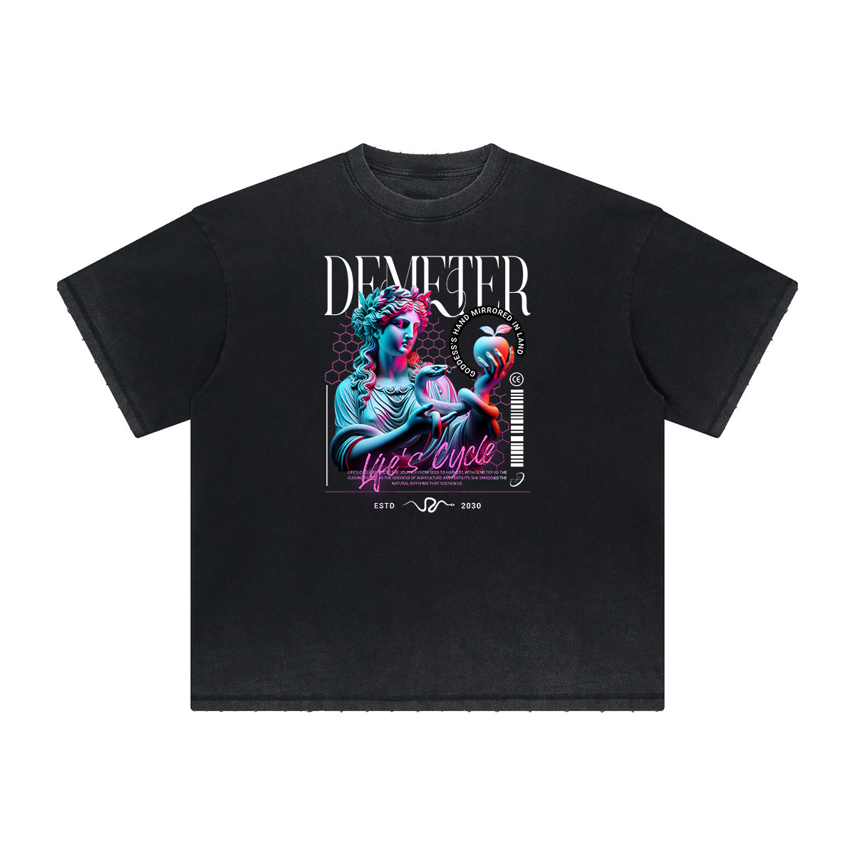 Heavyweight Vanquisher Neon Y2K Graphic Tee