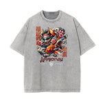 Washed Faded Illustration Art Graphic Tee