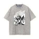 Washed Faded Cupid Sniper Graphic Tee