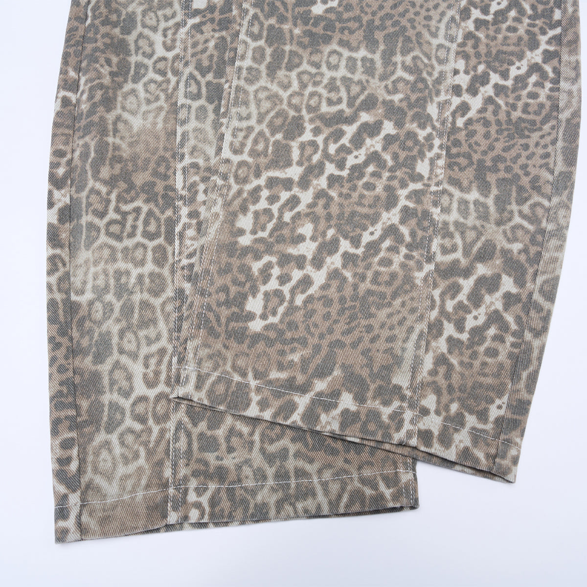 Leopard Print High Waist Wide Leg Pants