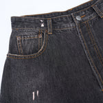 Paint Splatter Vintage Washed Straight Leg Jeans