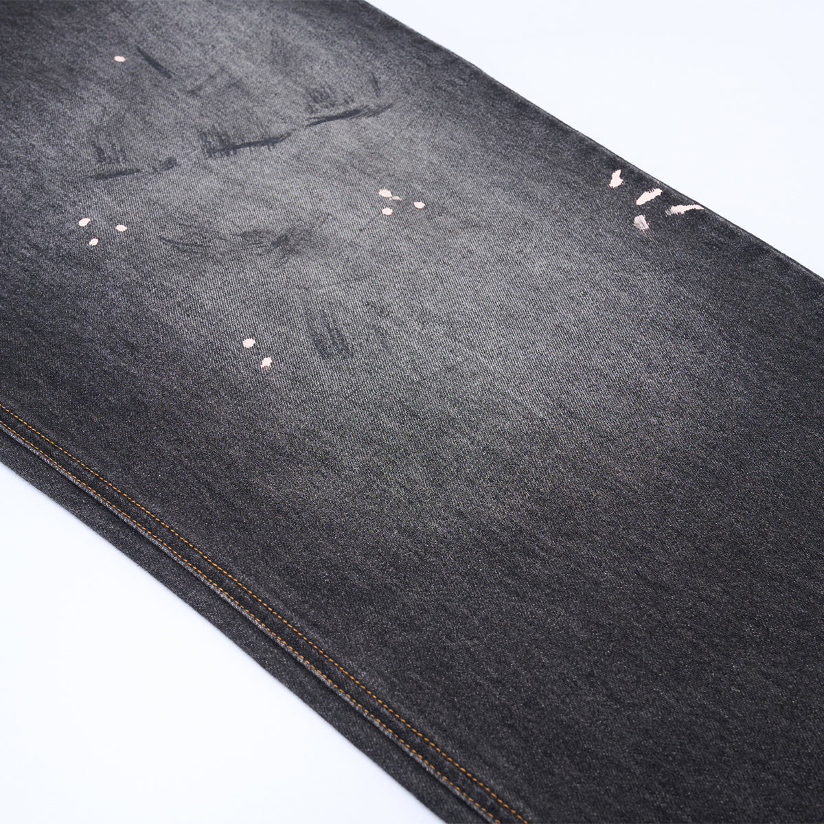 Paint Splatter Vintage Washed Straight Leg Jeans