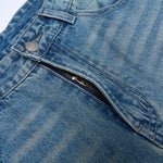 Vintage Light Wash Wide Leg High Rise Jeans