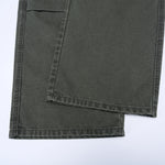 Cargo Wide Leg Stretch Waist Office Commuter Pants