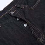 Wide Leg Dark Denim Jeans Classic Fit