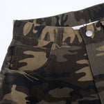 Camo Wide Leg Tactical Pocket Streetwear Pants