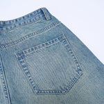 Vintage Light Wash Wide Leg High Rise Jeans