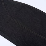 Curved Seam Wide Leg Denim Trousers Dark Indigo Wash