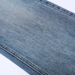 Distressed Hem Light Wash Wide Leg High Rise Jeans