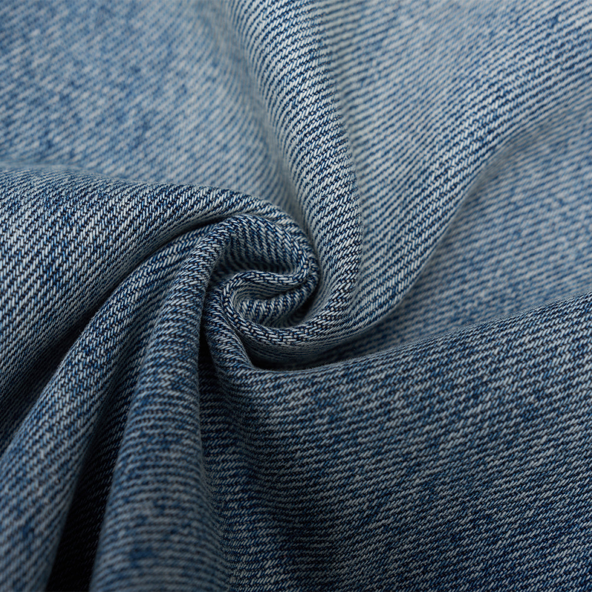 Distressed Hem Light Wash Wide Leg High Rise Jeans