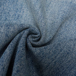 Distressed Hem Light Wash Wide Leg High Rise Jeans