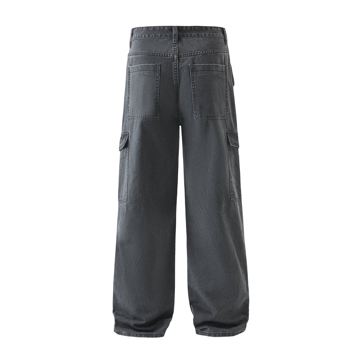 Guys Vintage Washed Baggy Parachute Pants-INNBLAC Fashion Apparel