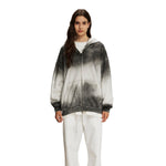Women's Brush Paint Double Slider Zip Hoodie-INNBLAC Fashion Apparel