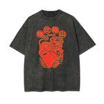 Chinese Characters Greetings Graphic Tee-INNBLAC Fashion Apparel