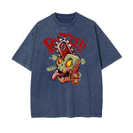 Chinese Characters Skull Graphic Tee-INNBLAC Fashion Apparel