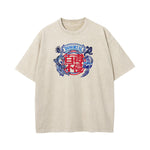 Chinese Characters Washed Graphic Tee-INNBLAC Fashion Apparel