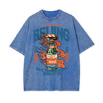 Classic Beijing Style Graphic Washed Tee-INNBLAC Fashion Apparel