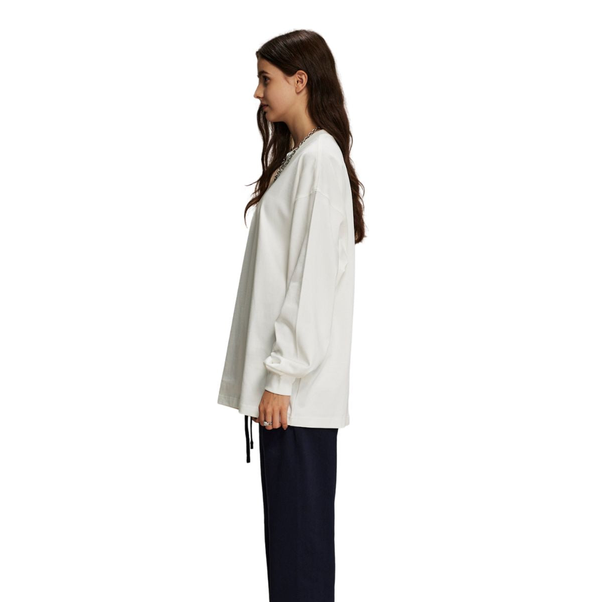 Women's Crew Neck Solid Color Sweatshirt-INNBLAC Fashion Apparel
