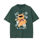 Cute Bear Stone Wash Graphic Tee-INNBLAC Fashion Apparel