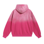 Faded Double Slider Zip Hoodie-INNBLAC Fashion Apparel