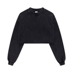 Heavyweight Rough Edge Crop Top-INNBLAC Fashion Apparel