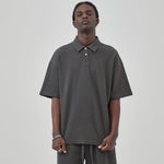 Heavyweight Waffle-knit Polo Shirt 9.7oz-INNBLAC Fashion Apparel