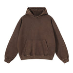 Women's Heavyweight Washed Kangaroo Pocket Hoodie-INNBLAC Fashion Apparel