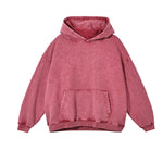 Women's Heavyweight Washed Kangaroo Pocket Hoodie-INNBLAC Fashion Apparel