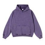 Women's Heavyweight Washed Kangaroo Pocket Hoodie-INNBLAC Fashion Apparel