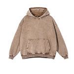 Women's Heavyweight Washed Kangaroo Pocket Hoodie-INNBLAC Fashion Apparel