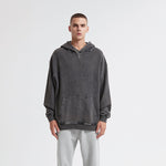 Heavyweight Washed Kangaroo Pocket Hoodie-INNBLAC Fashion Apparel