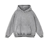 Women's Heavyweight Washed Kangaroo Pocket Hoodie-INNBLAC Fashion Apparel