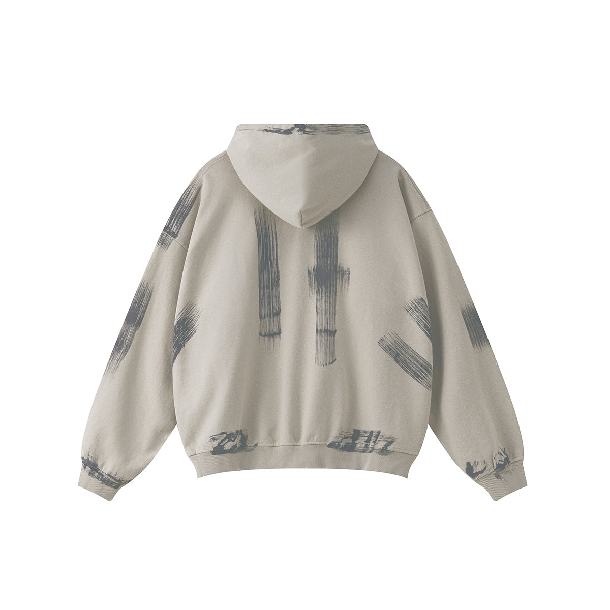 Heavyweight Brush Graffiti Hoodie-INNBLAC Fashion Apparel