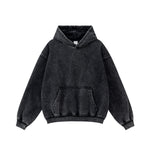 Heavyweight Washed Rough Edge Hoodie-INNBLAC Fashion Apparel