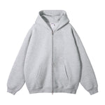 French Terry Double Slider Zip Hoodie-INNBLAC Fashion Apparel