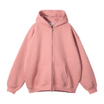 French Terry Double Slider Zip Hoodie-INNBLAC Fashion Apparel