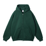 French Terry Double Slider Zip Hoodie-INNBLAC Fashion Apparel